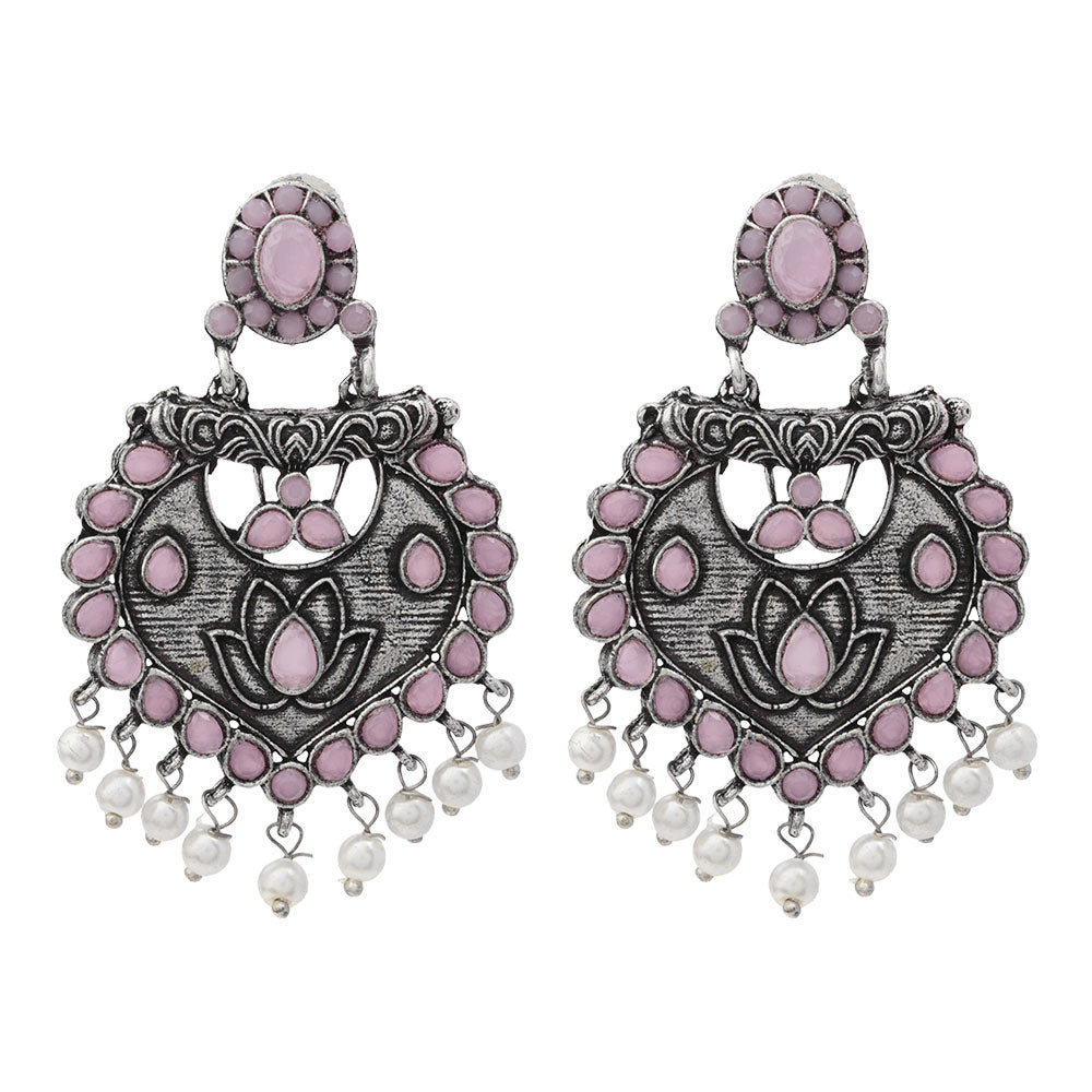 Phuljhadi prestine Dangler earrings (Baby Pink)