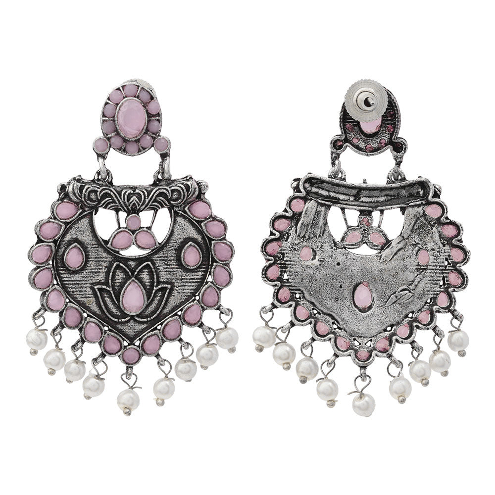 Phuljhadi prestine Dangler earrings (Baby Pink)