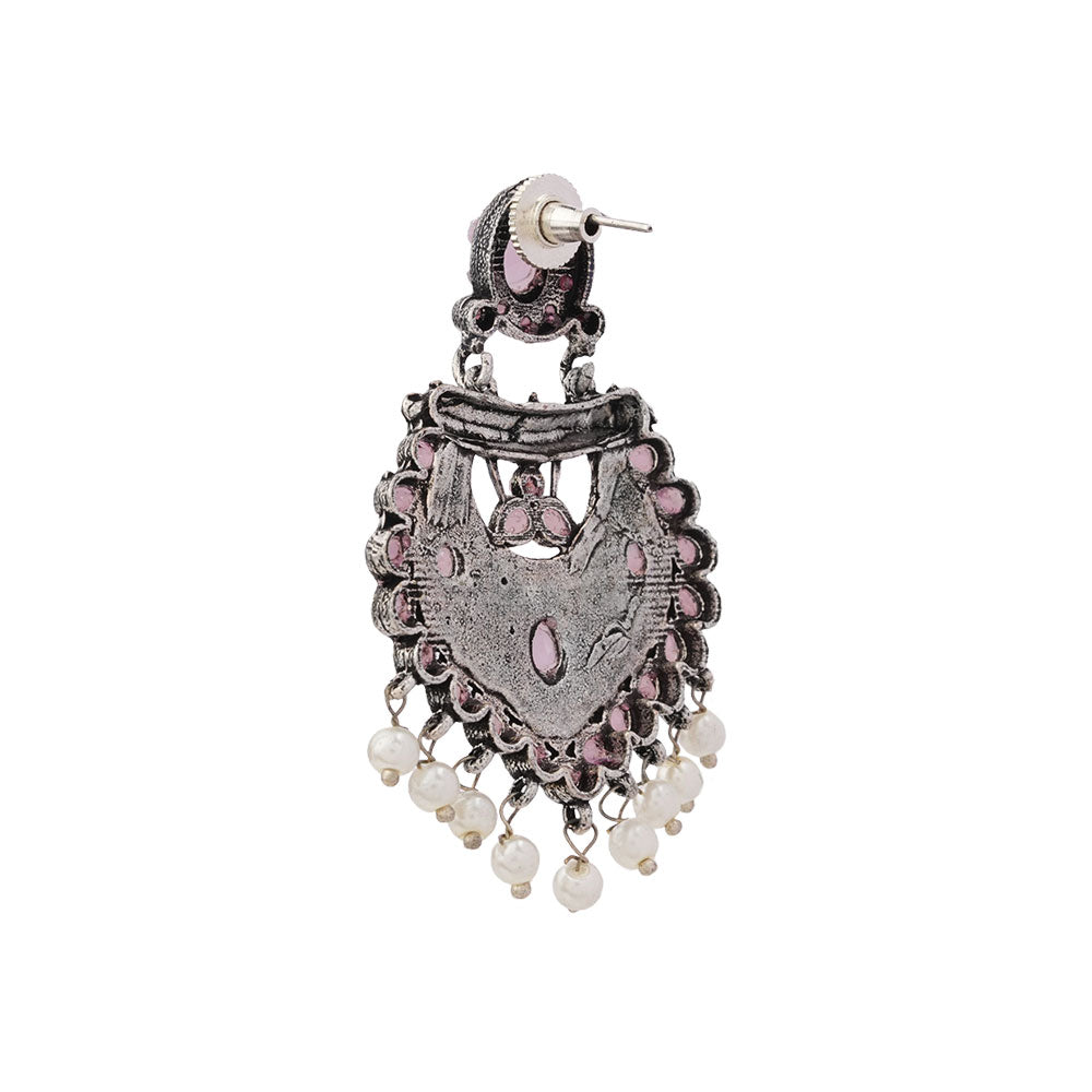 Phuljhadi prestine Dangler earrings (Baby Pink)