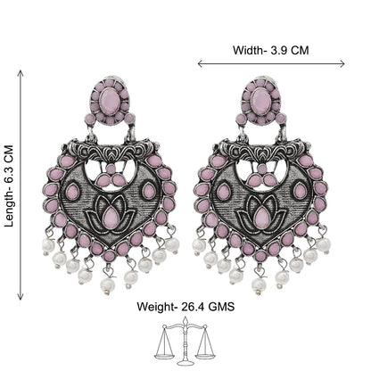 Phuljhadi prestine Dangler earrings (Baby Pink)