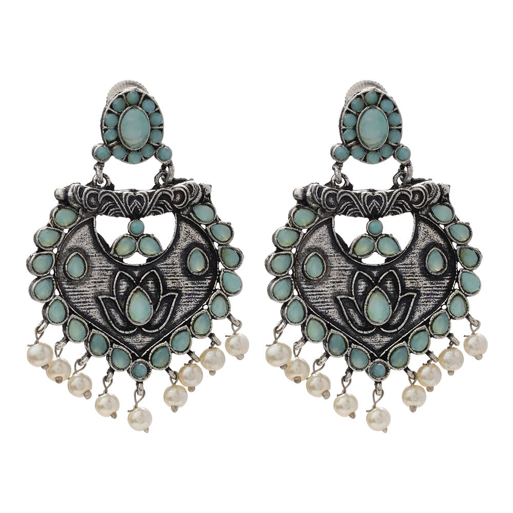 Phuljhadi prestine Dangler earrings (Mint)