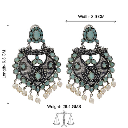 Phuljhadi prestine Dangler earrings (Mint)
