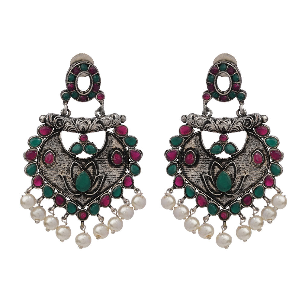 Phuljhadi prestine Dangler earrings (Multicolored)