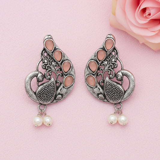 Ferocious Feathers stud earrings (Light Orange)