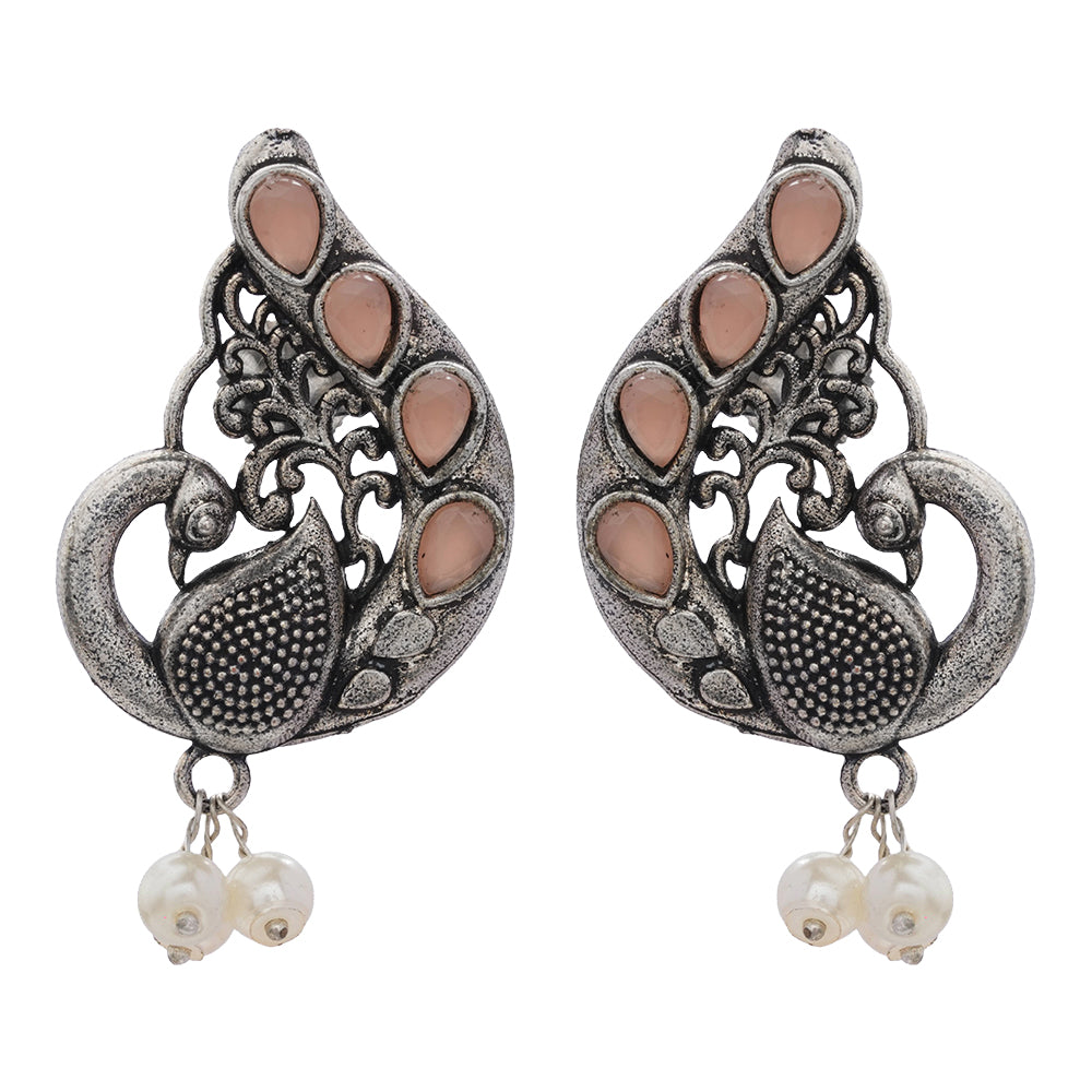 Ferocious Feathers stud earrings (Light Orange)