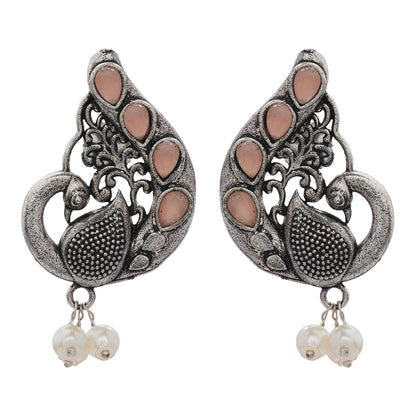 Ferocious Feathers stud earrings (Light Orange)