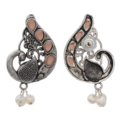 Ferocious Feathers stud earrings (Light Orange)
