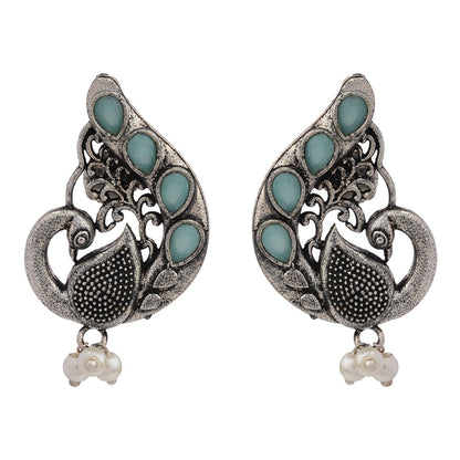Ferocious Feathers stud earrings (Mint)