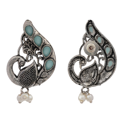 Ferocious Feathers stud earrings (Mint)