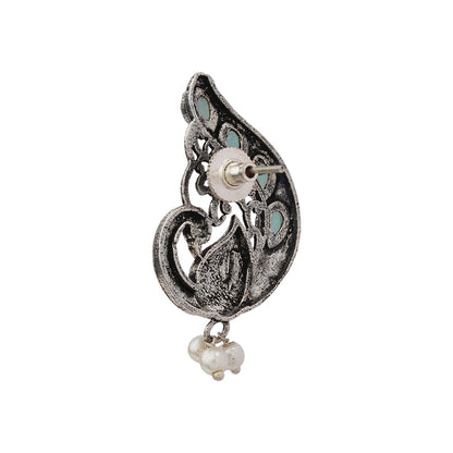 Ferocious Feathers stud earrings (Mint)