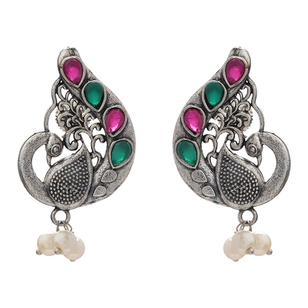 Ferocious Feathers stud earrings (Multicolored)