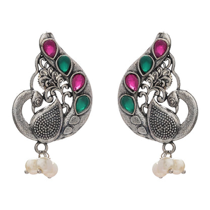Ferocious Feathers stud earrings (Multicolored)