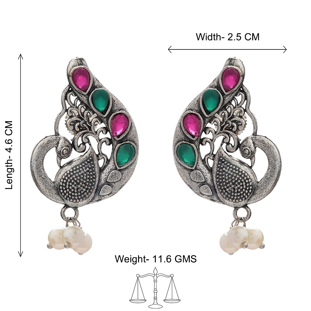 Ferocious Feathers stud earrings (Multicolored)