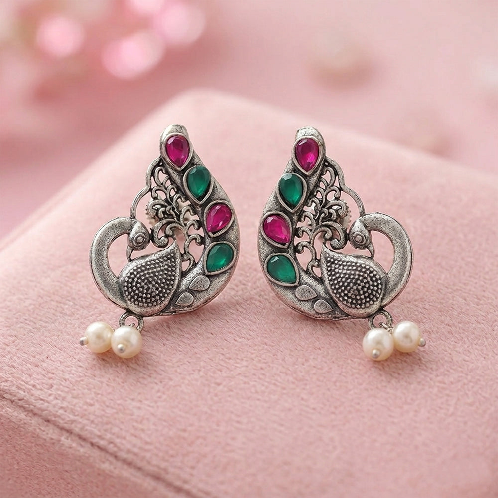 Ferocious Feathers stud earrings (Multicolored)