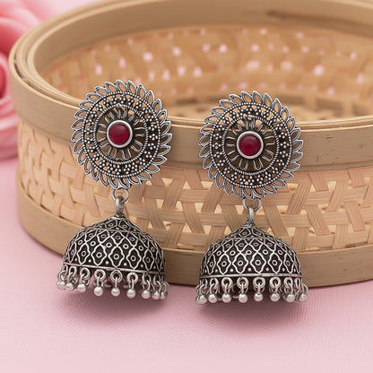 Jhilmil jhumki earring (Red)