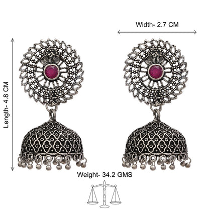 Jhilmil jhumki earring (Red)