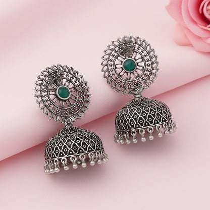 Jhilmil jhumki earring (Green)