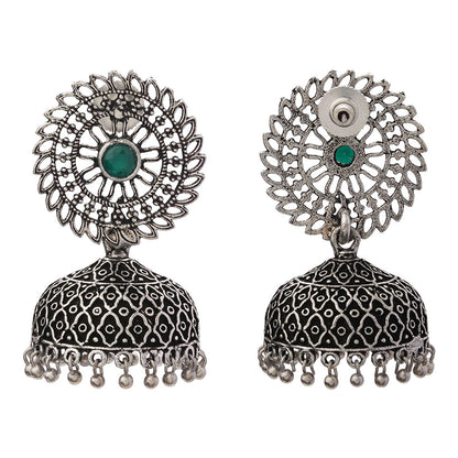 Jhilmil jhumki earring (Green)