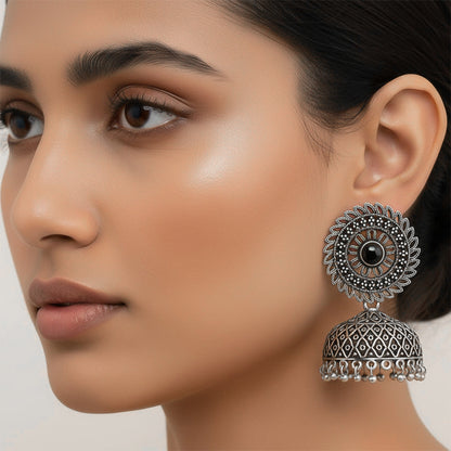 Jhilmil jhumki earring (Black)