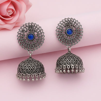 Jhilmil jhumki earring (Blue)
