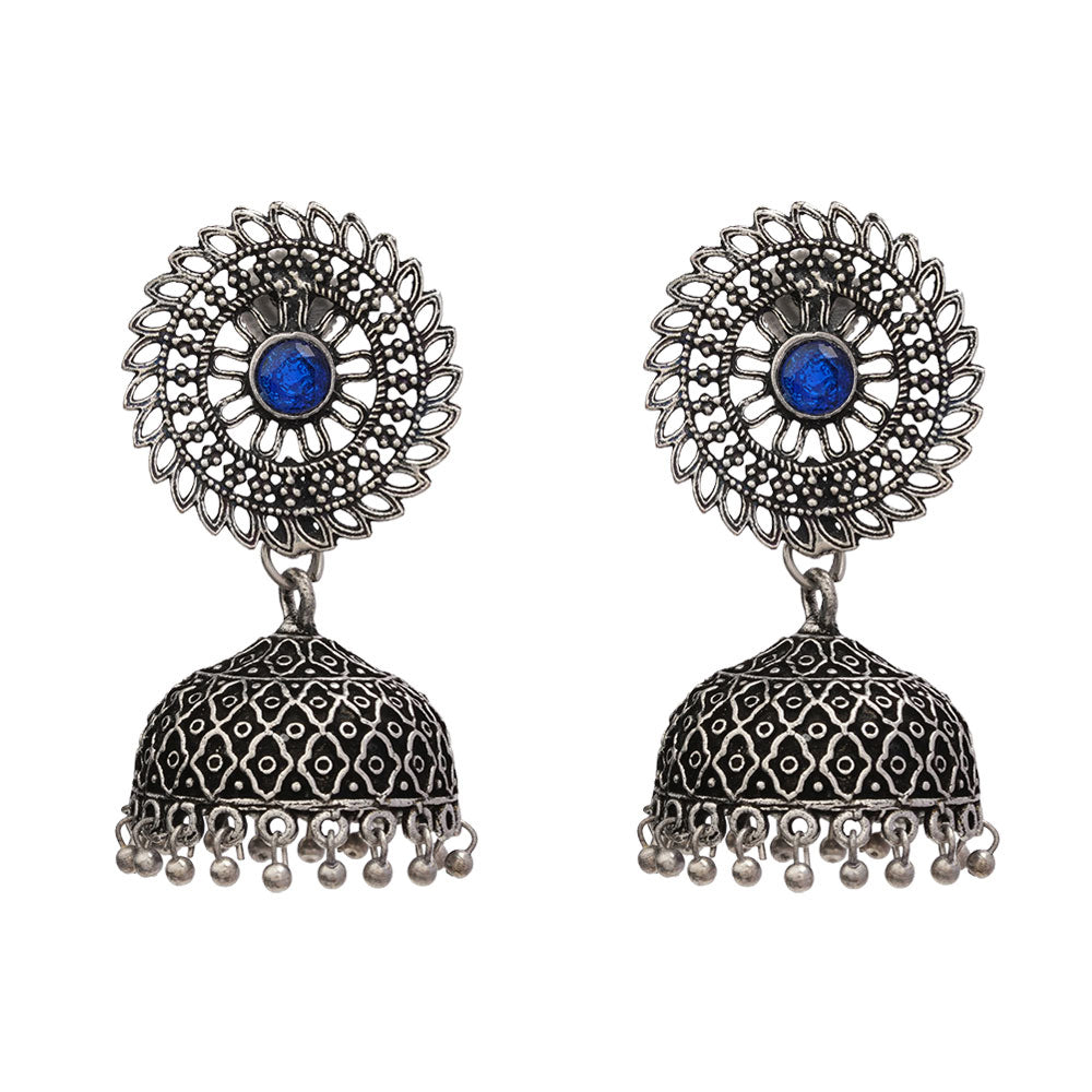 Jhilmil jhumki earring (Blue)
