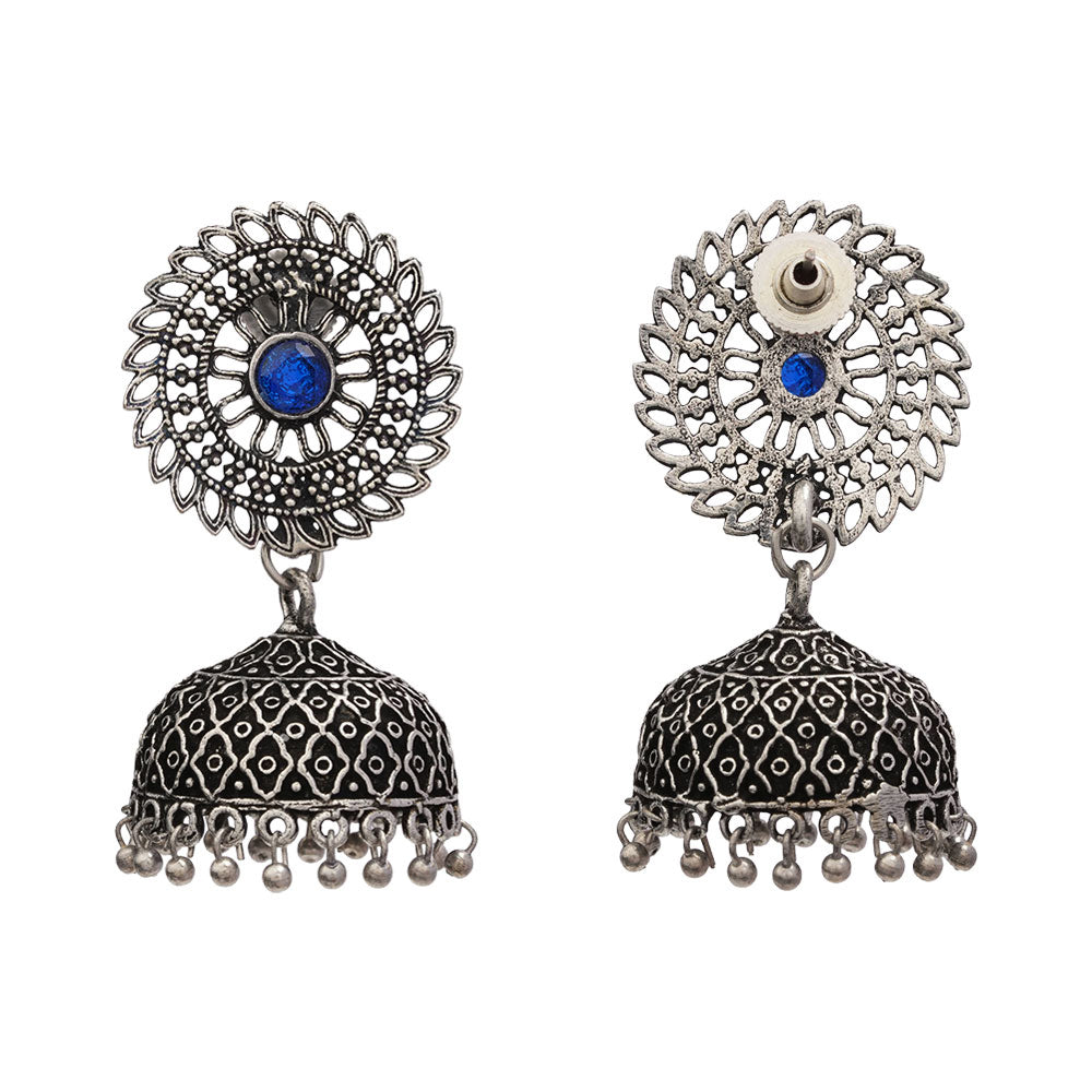 Jhilmil jhumki earring (Blue)