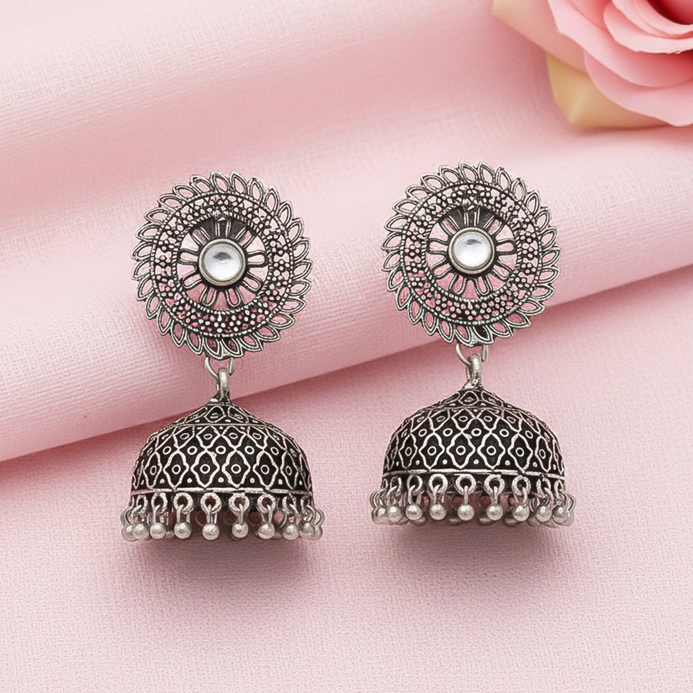 Jhilmil jhumki earring (White)