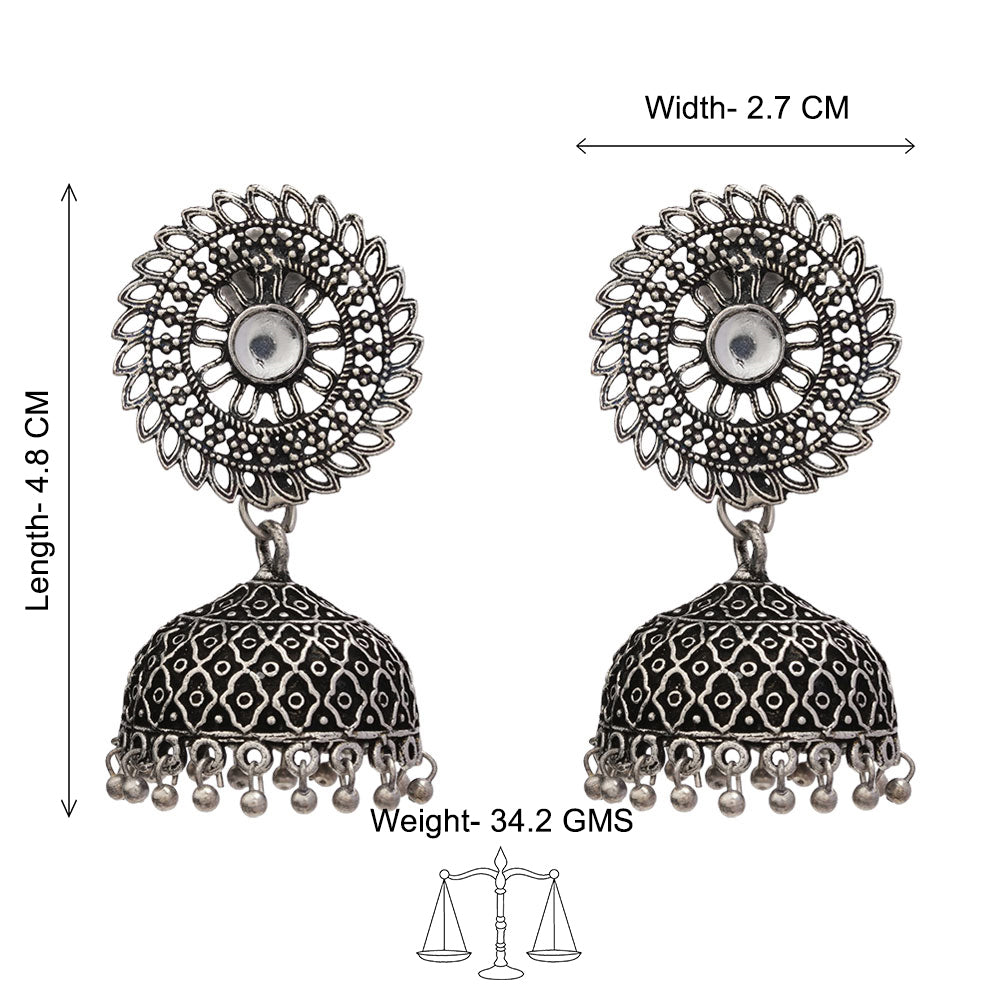 Jhilmil jhumki earring (White)