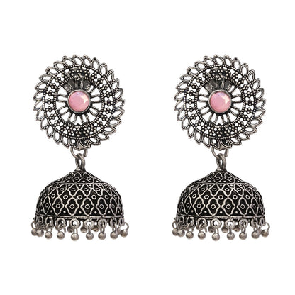 Jhilmil jhumki earring (Baby Pink)