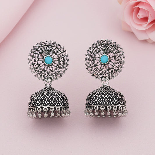 Jhilmil jhumki earring (Sky Blue)