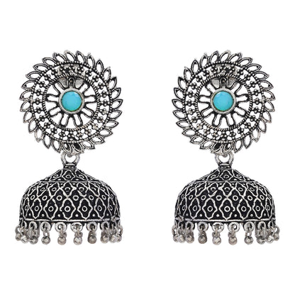 Jhilmil jhumki earring (Sky Blue)
