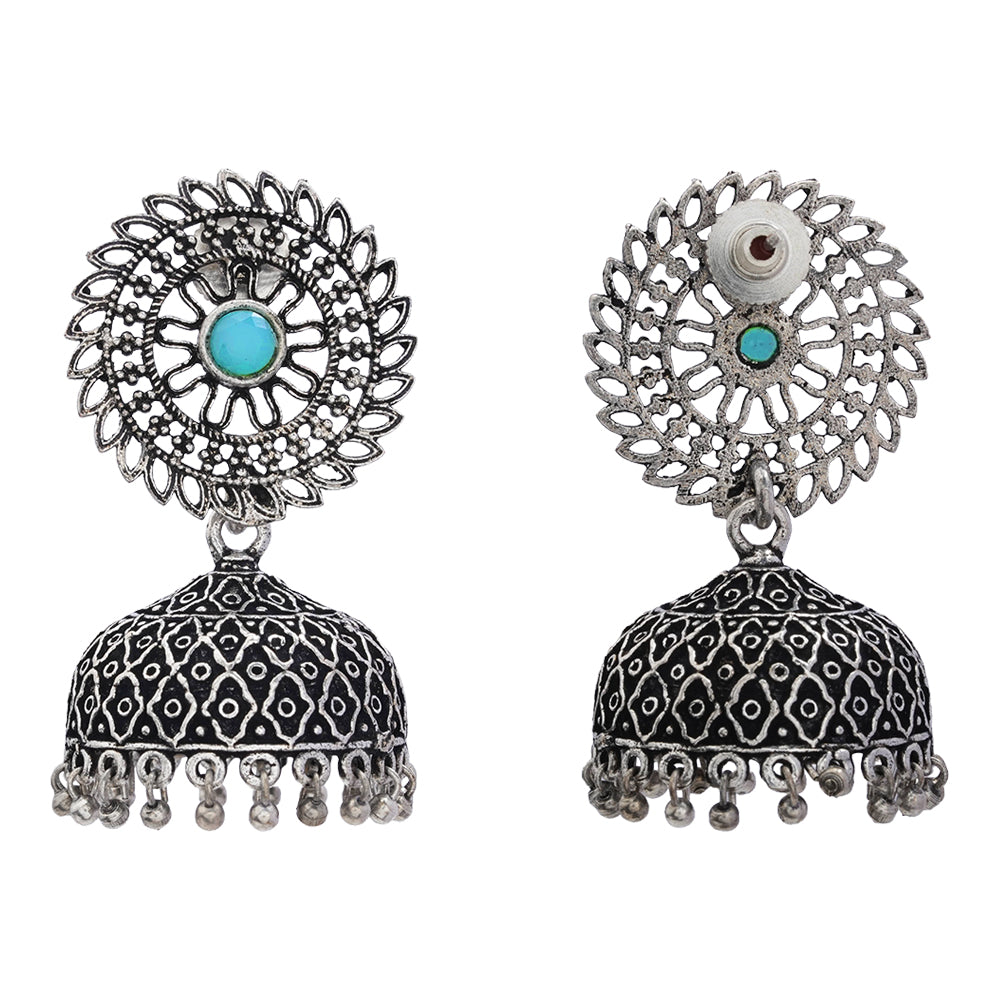 Jhilmil jhumki earring (Sky Blue)