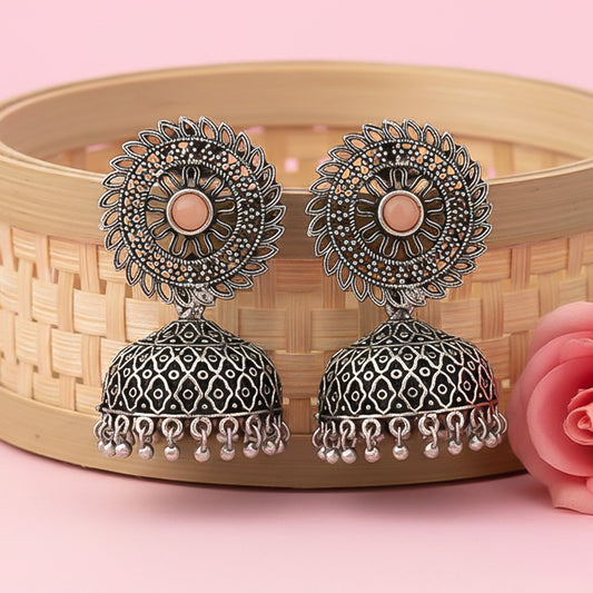Jhilmil jhumki earring (Light Orange)