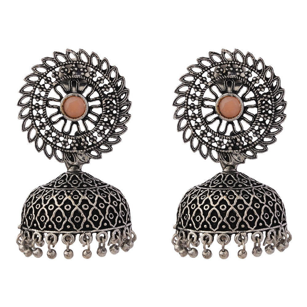 Jhilmil jhumki earring (Light Orange)