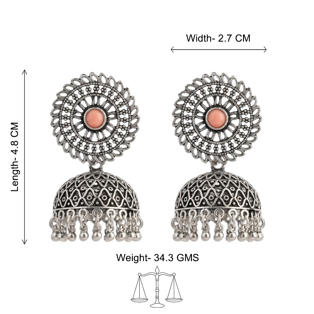 Jhilmil jhumki earring (Light Orange)