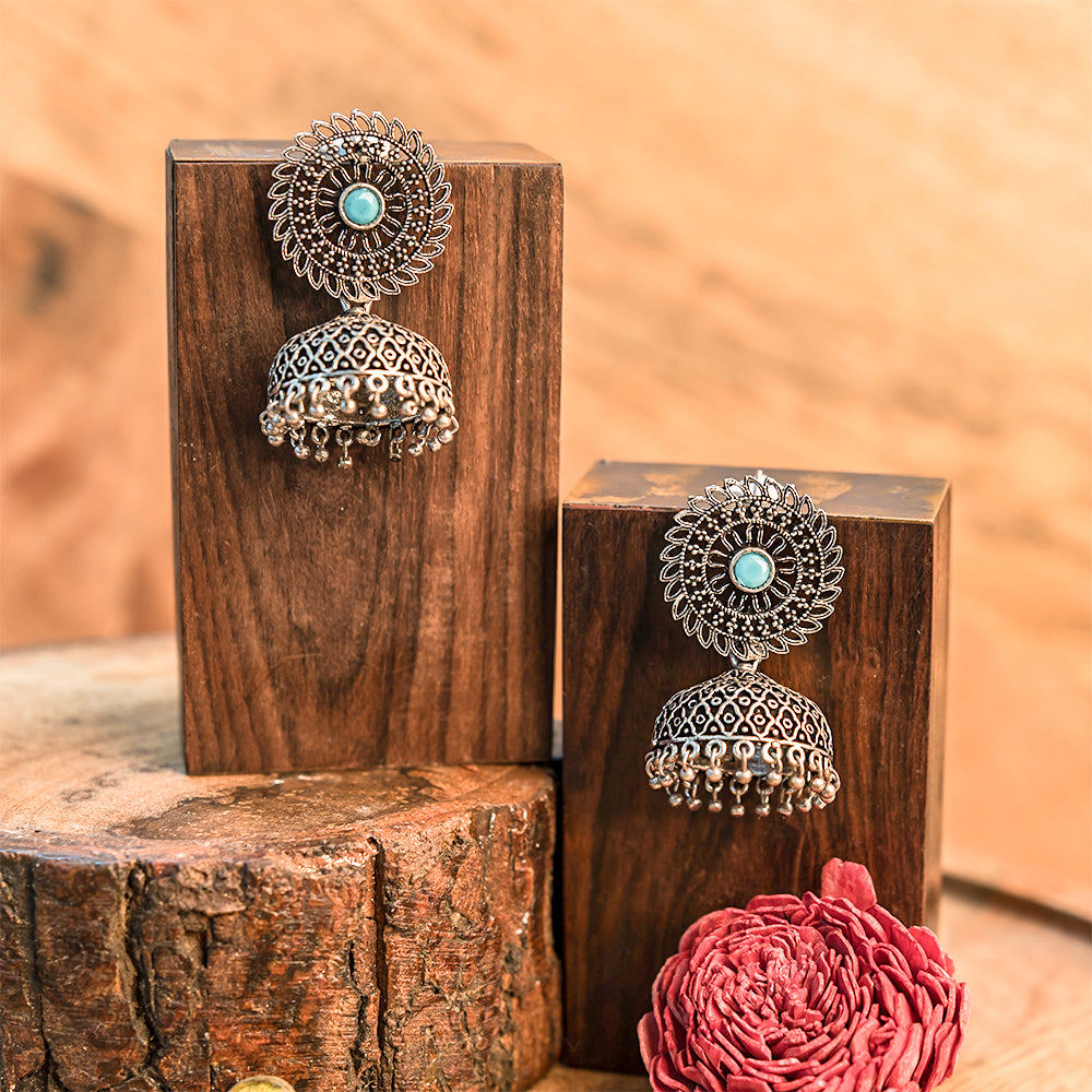 Jhilmil jhumki earring (Mint)