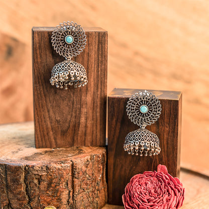 Jhilmil jhumki earring (Mint)