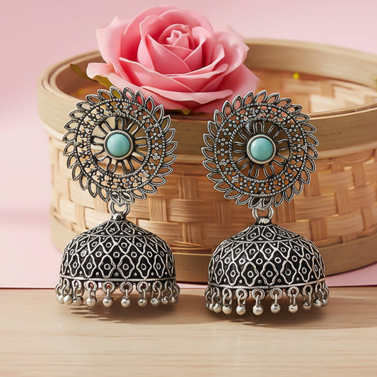 Jhilmil jhumki earring (Mint)