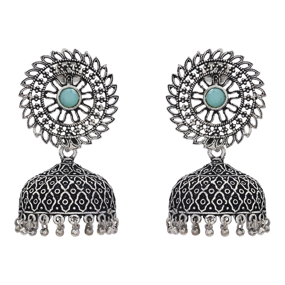Jhilmil jhumki earring (Mint)