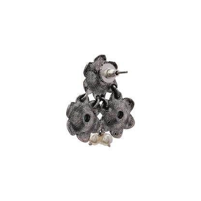 Blossom Tales stud earrings (Green)