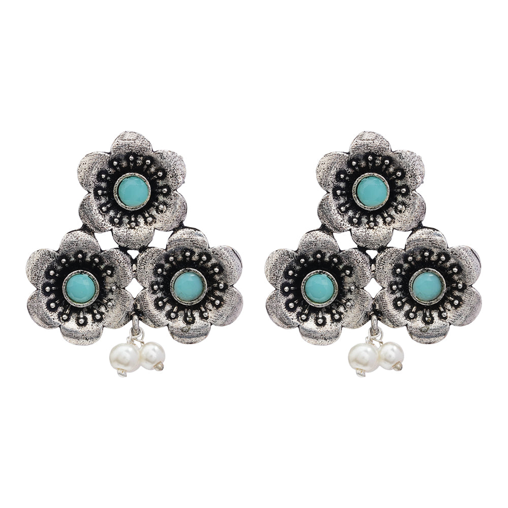 Blossom Tales stud earrings (Mint)