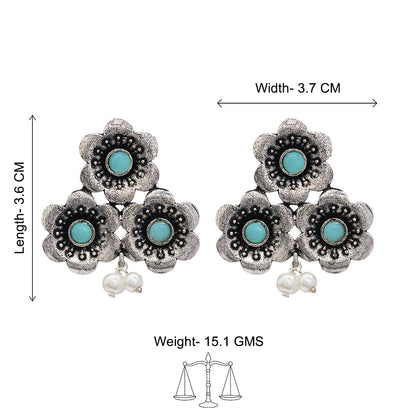 Blossom Tales stud earrings (Mint)