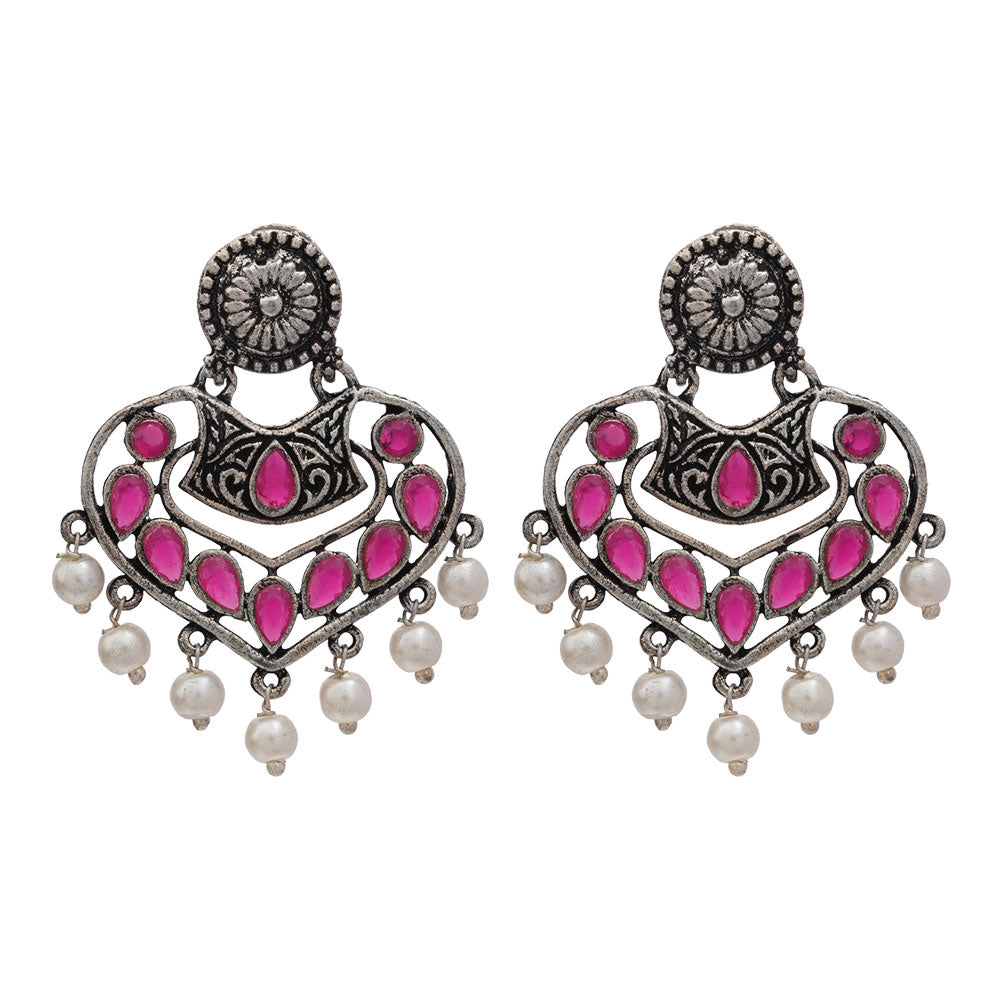 Patra dangler earrings (Red)