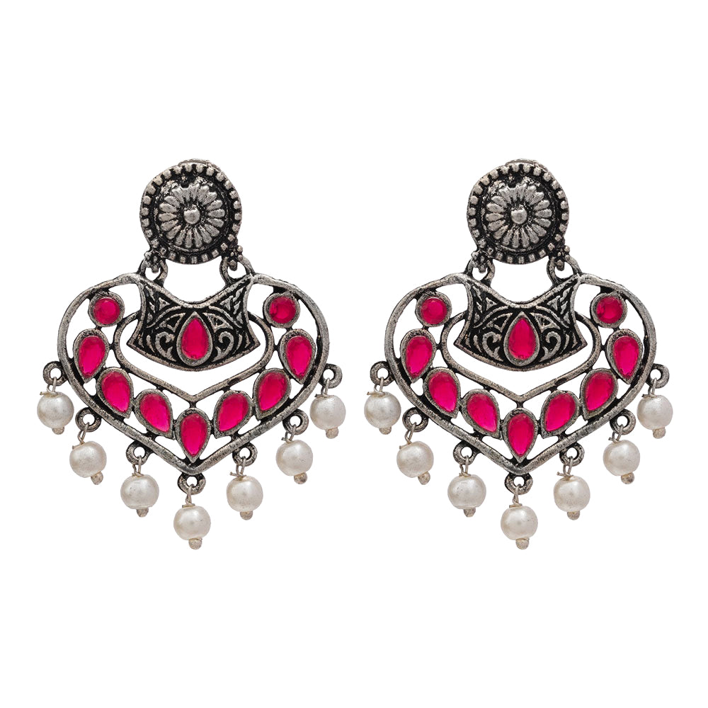 Patra dangler earrings (Red)