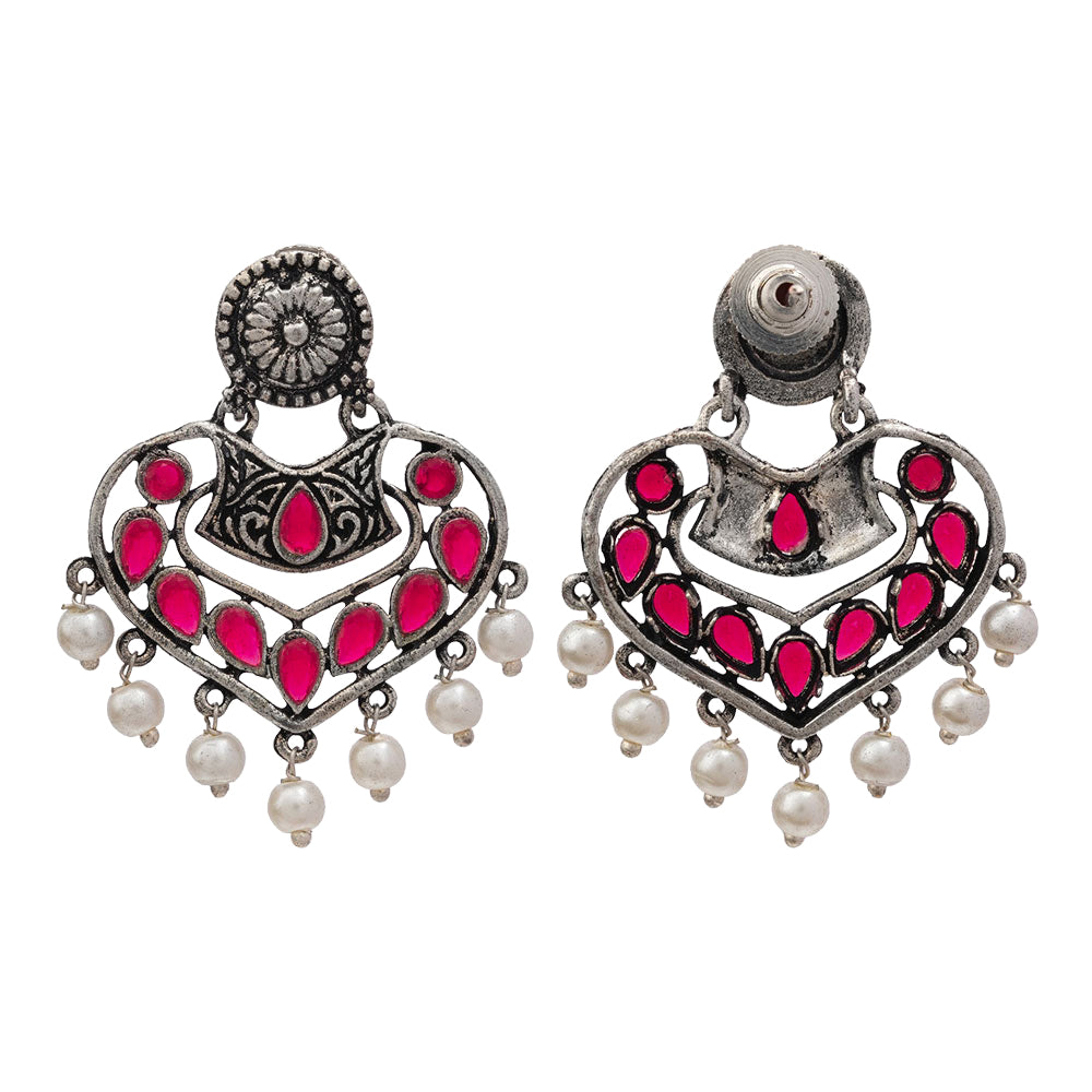 Patra dangler earrings (Red)