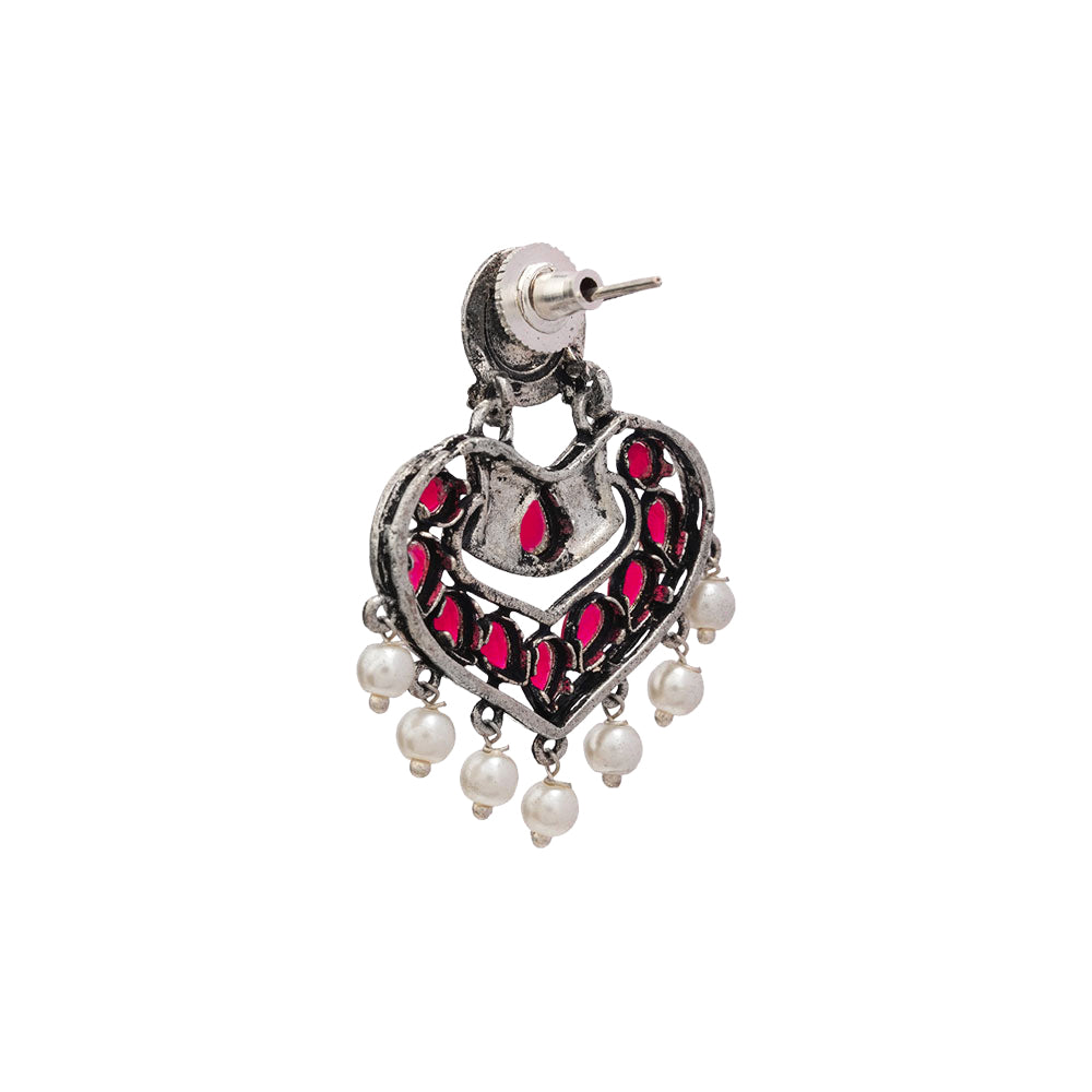 Patra dangler earrings (Red)
