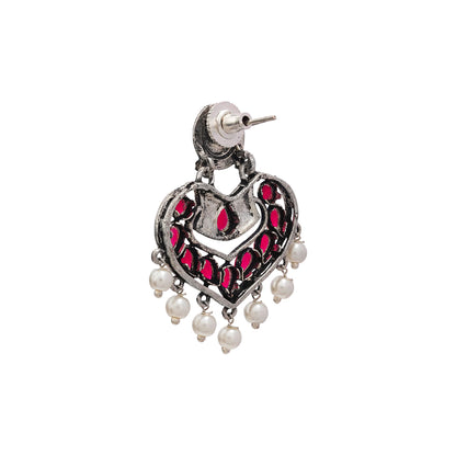 Patra dangler earrings (Red)