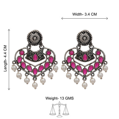 Patra dangler earrings (Red)