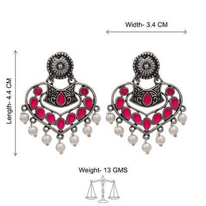 Patra dangler earrings (Red)