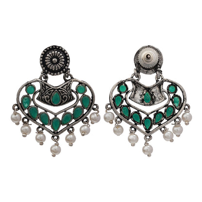 Patra dangler earrings (Green)